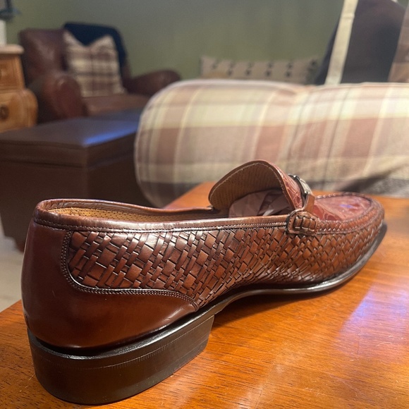 NEW* Giorgio’s of Palm Beach Brown Crocodile Men’s Loafers Shoes Size 13W main image 7